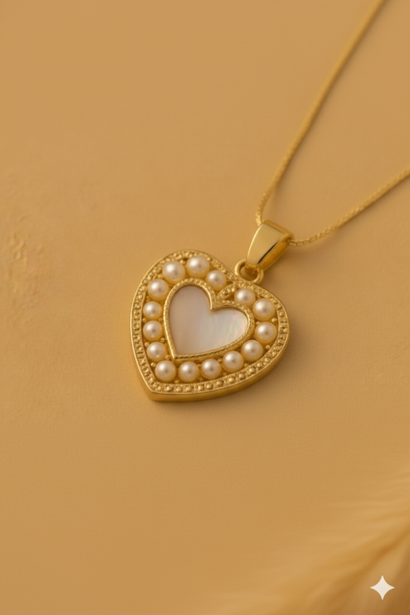 Cadenas con dijes dorados