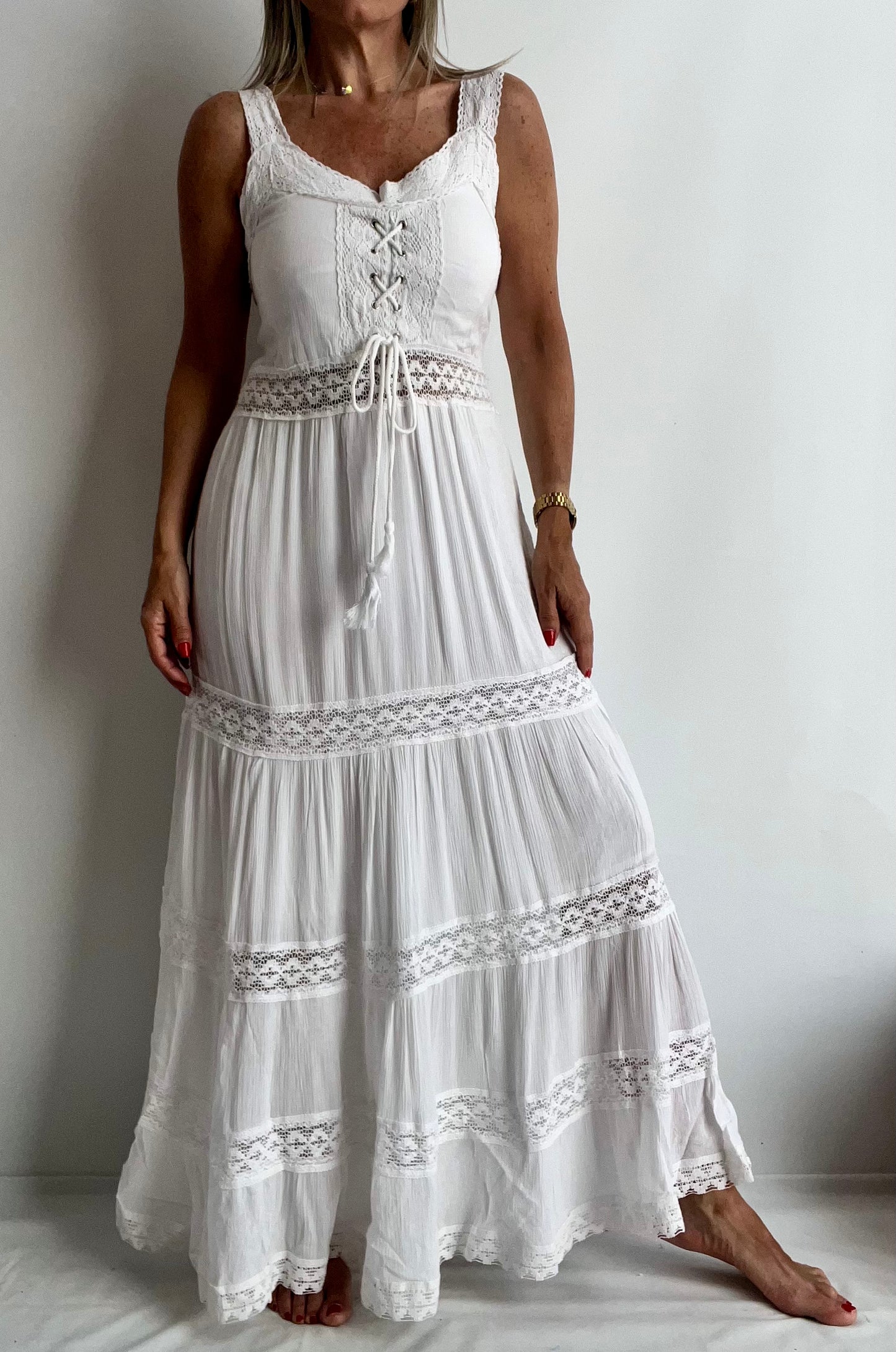 Vestido campesino en bambula