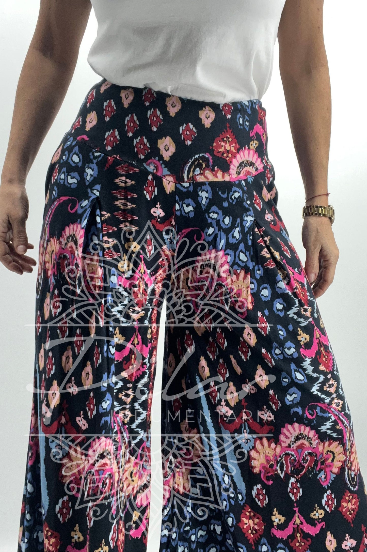 Pollera pantalón estampado