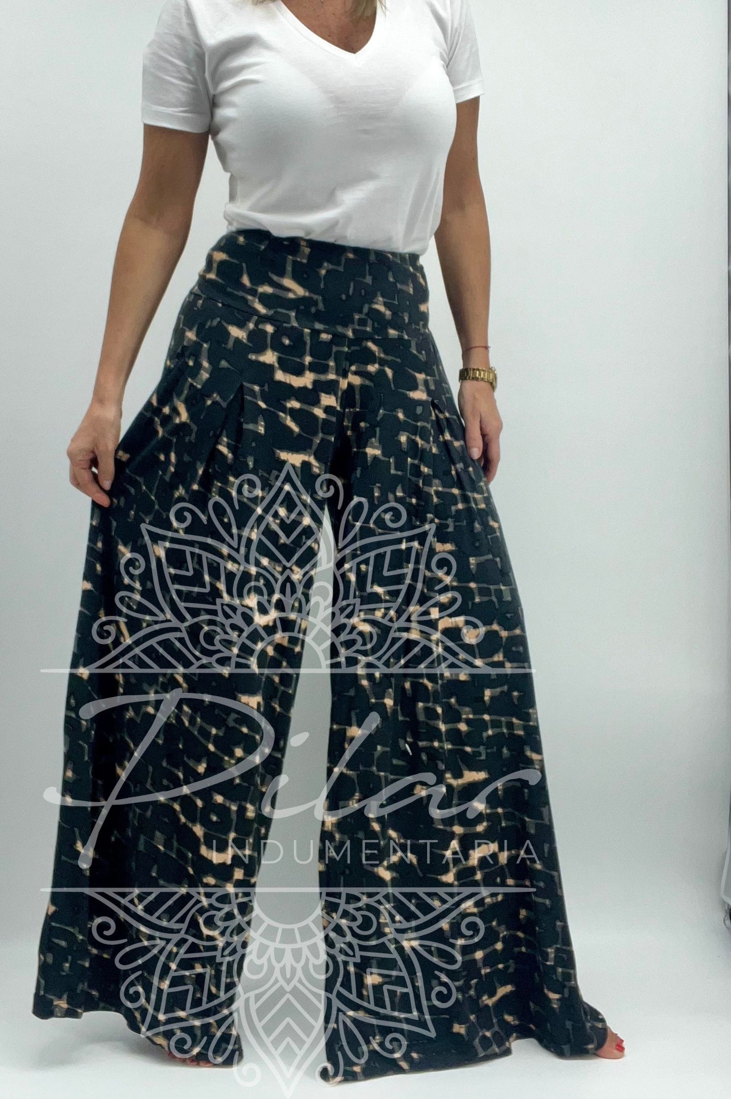Pollera pantalón estampado