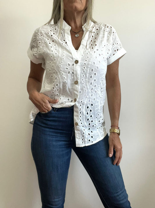 Camisa en broderie