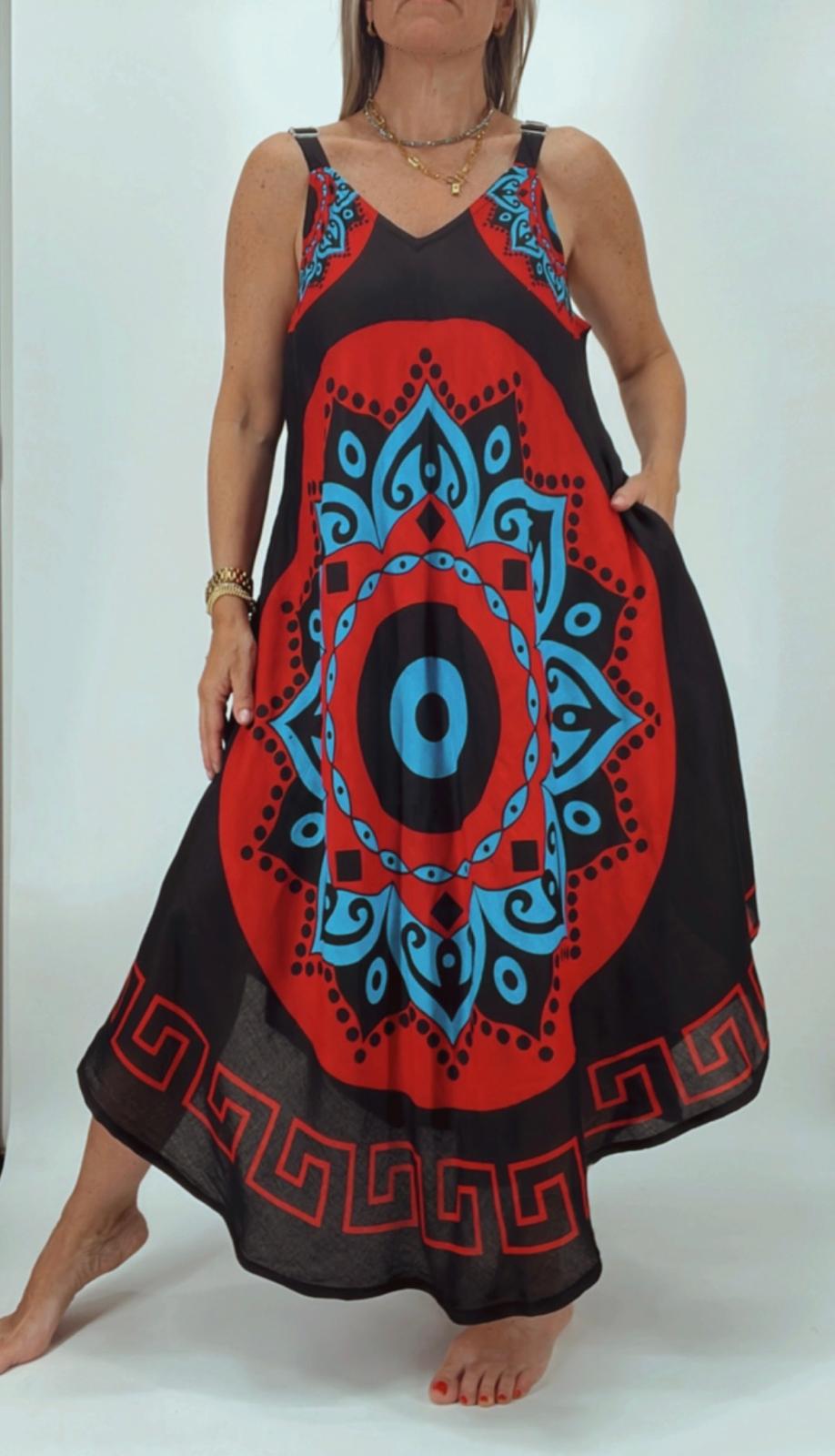 Vestido solera con bolsillos