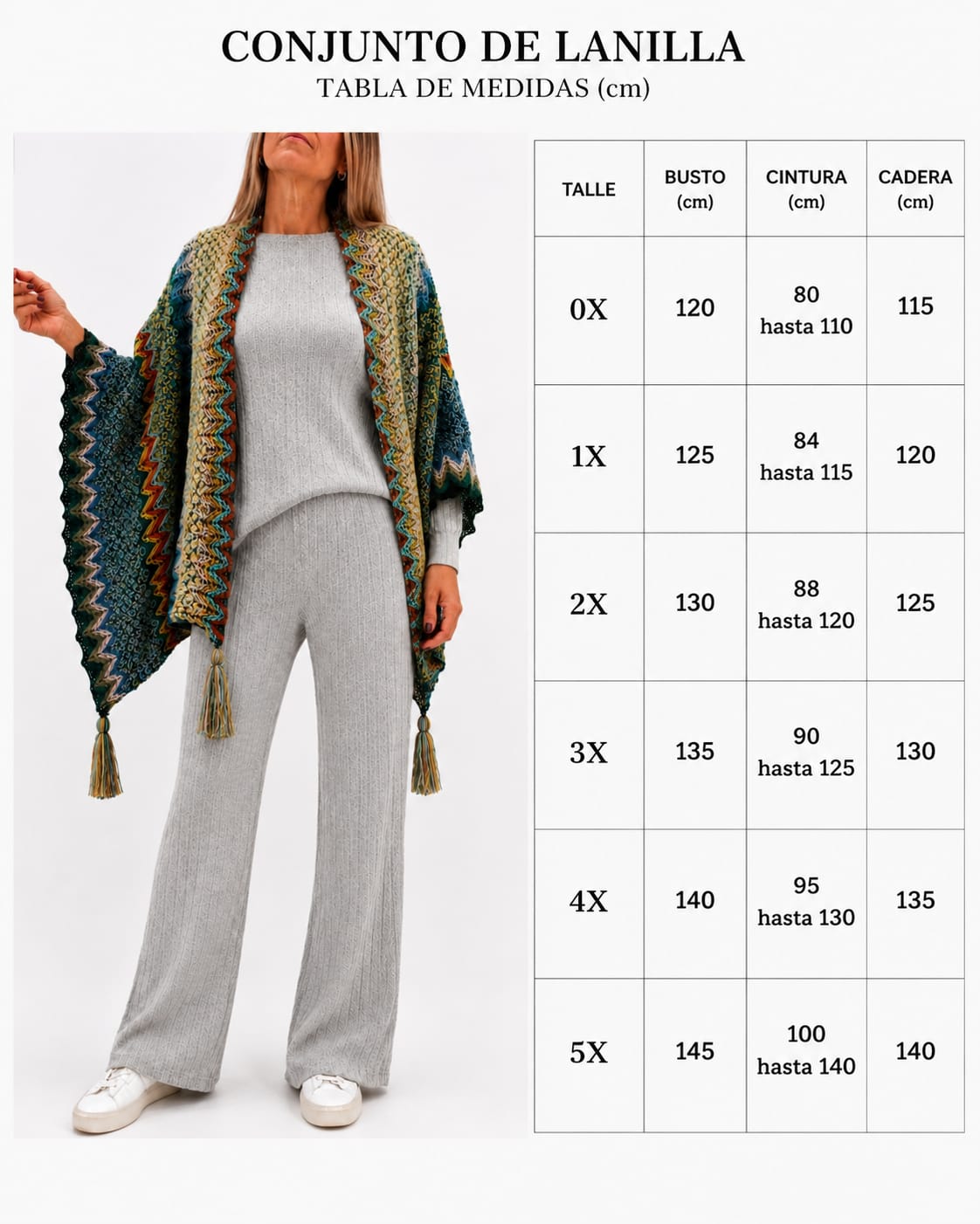 Combo Conjunto Lanilla + Ruana