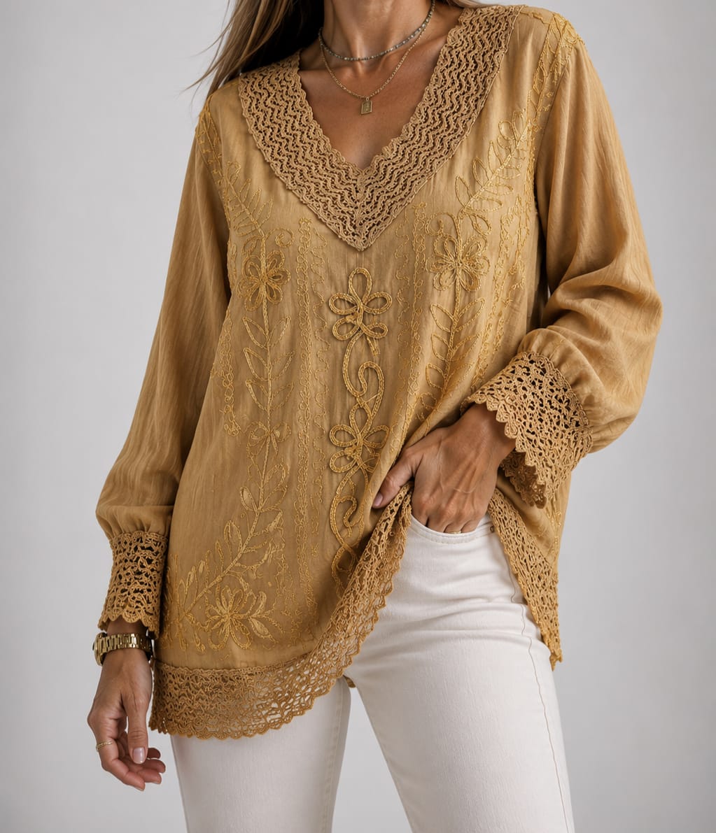 Blusa de la india bordada