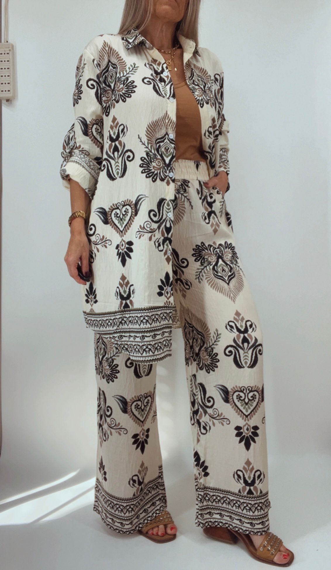 Conjunto lino asedado Diseño 3
