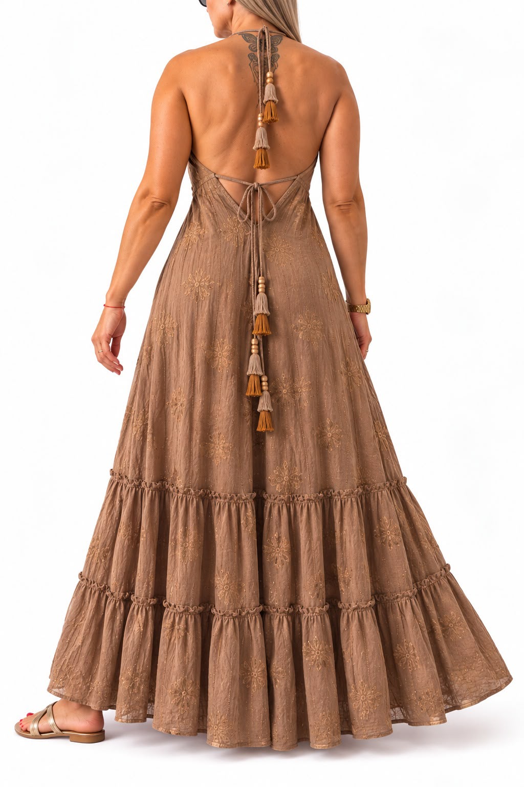 Vestido de la India en bambula forrado