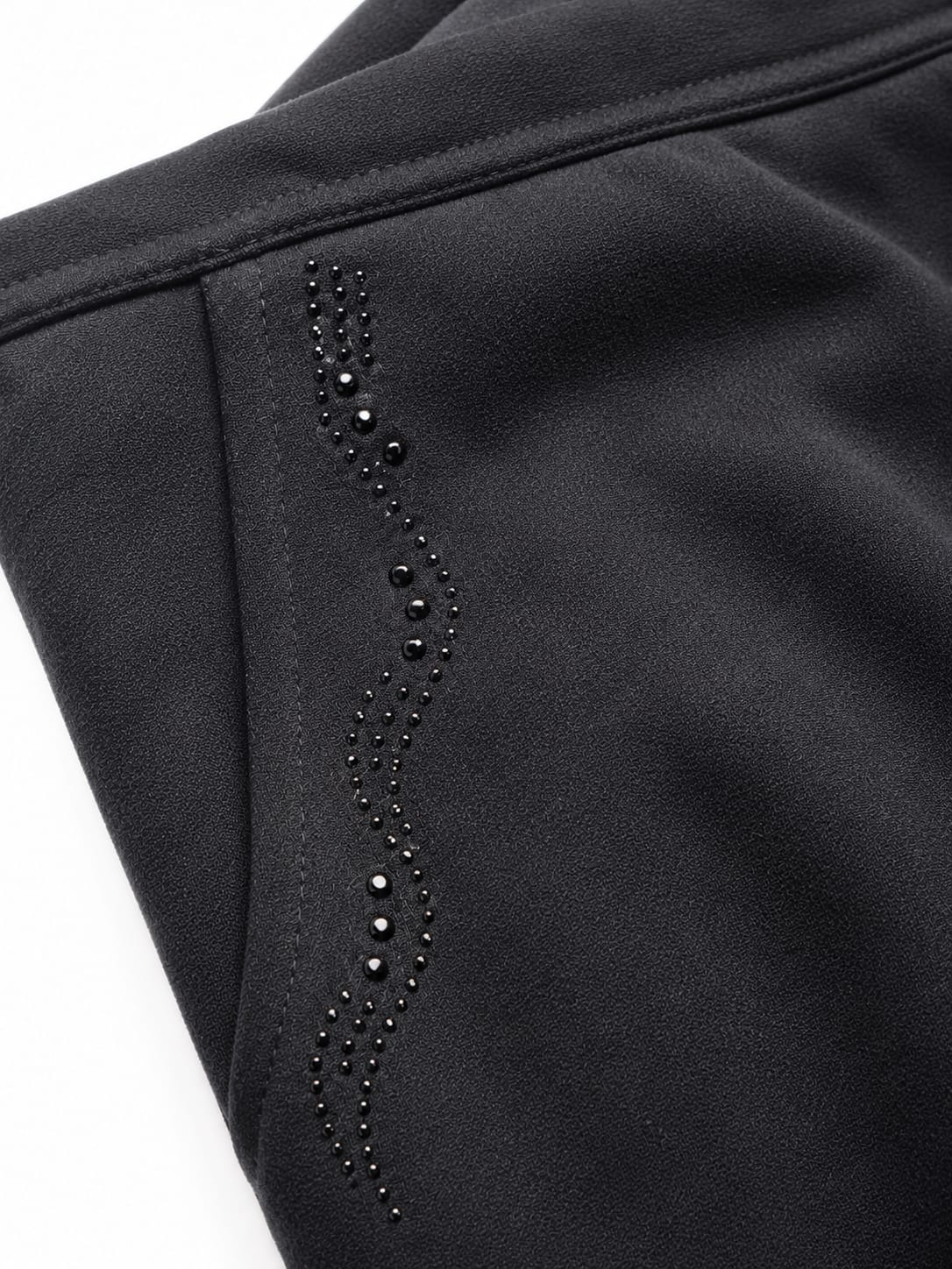 Pantalón elastizado - detalle apliques strass lateral