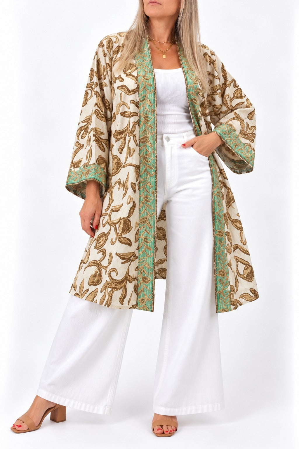Kimono de la India en seda
