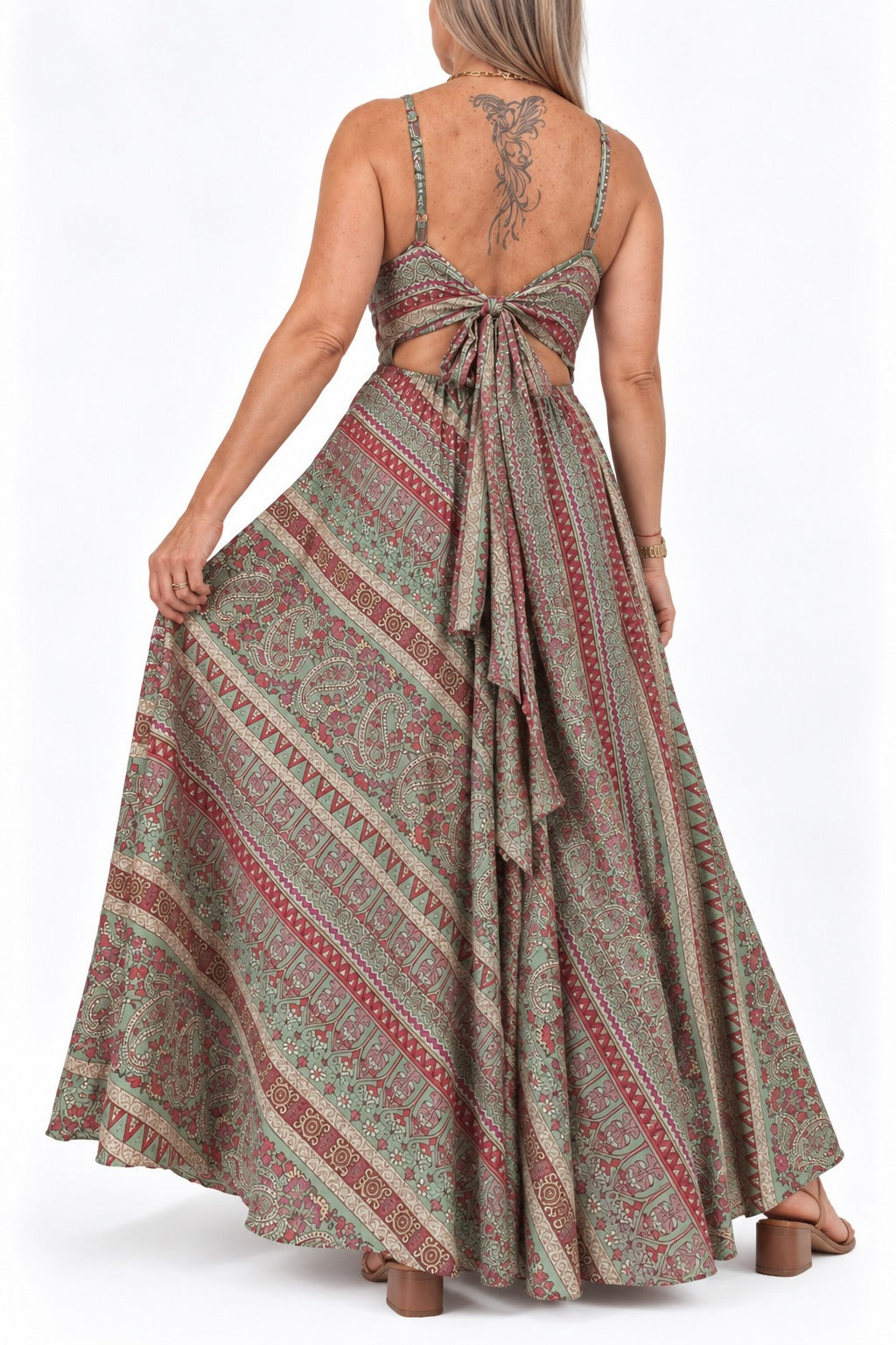 Vestido de la India en seda