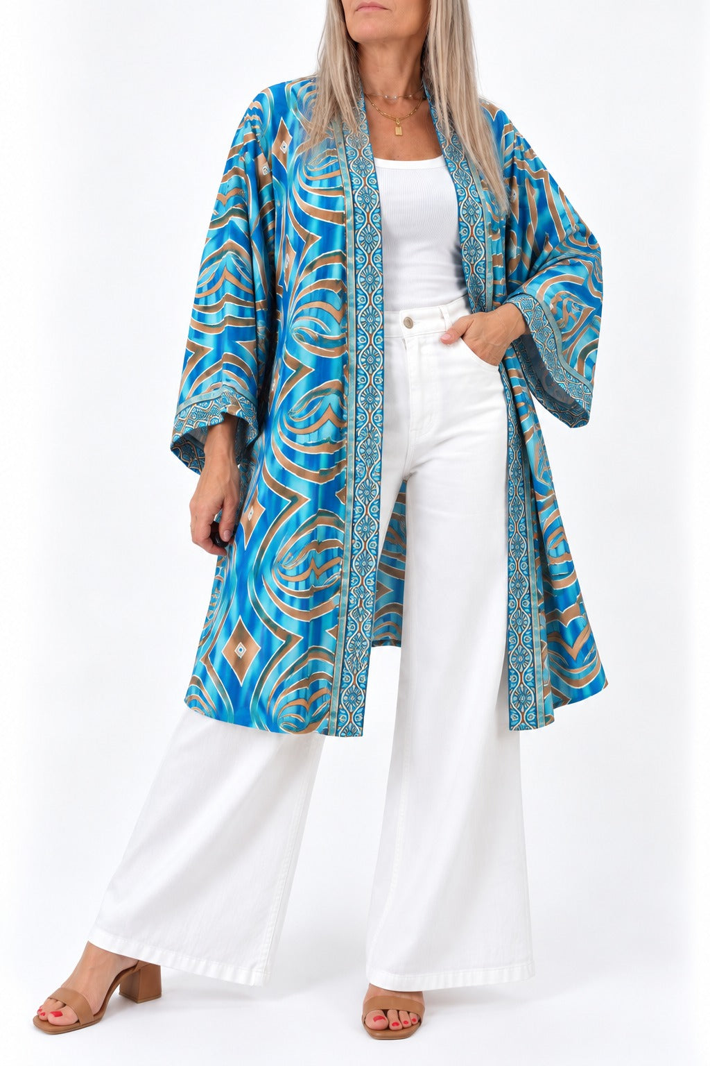 Kimono de la India en seda