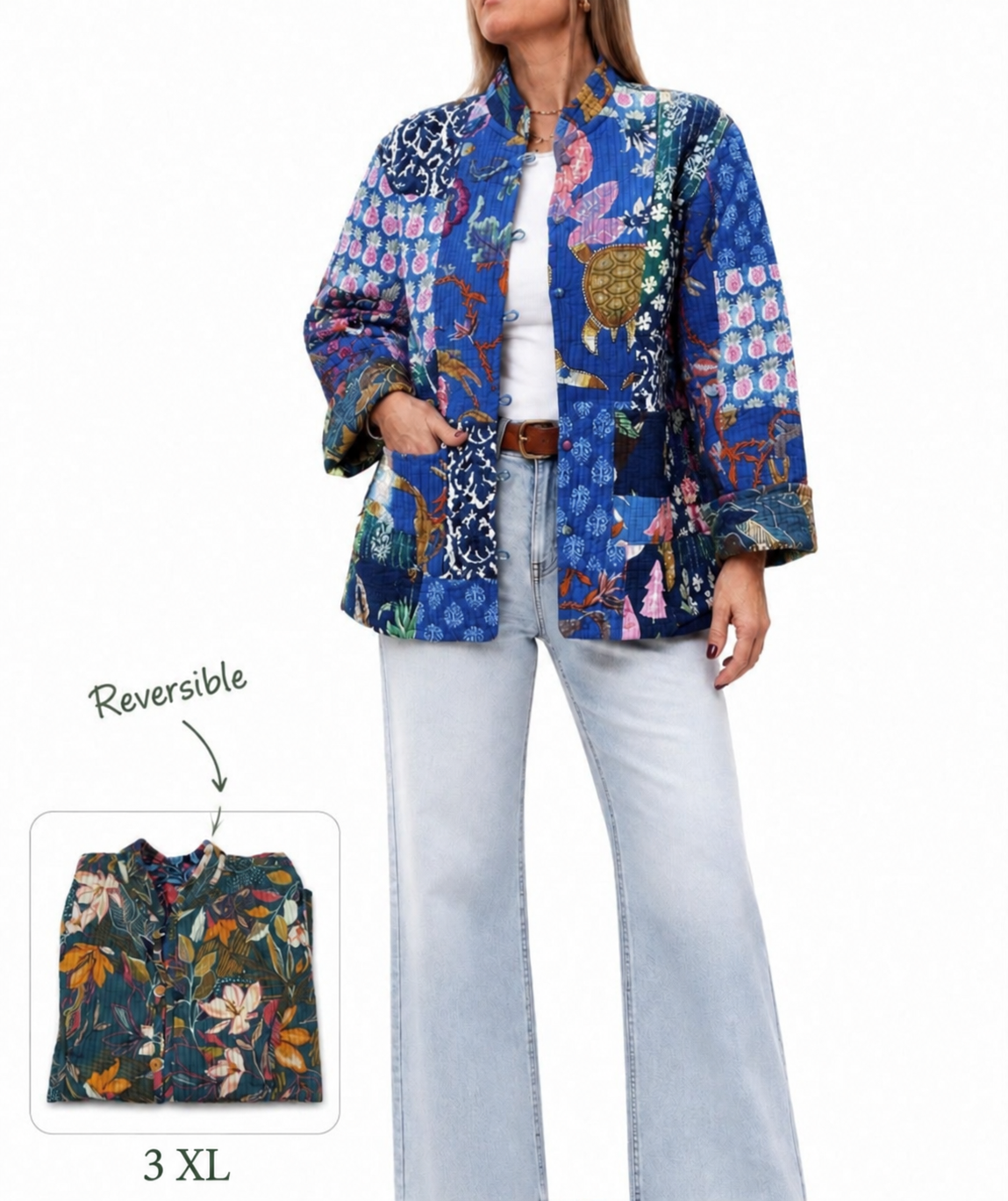 Chaqueta de la India Reversible