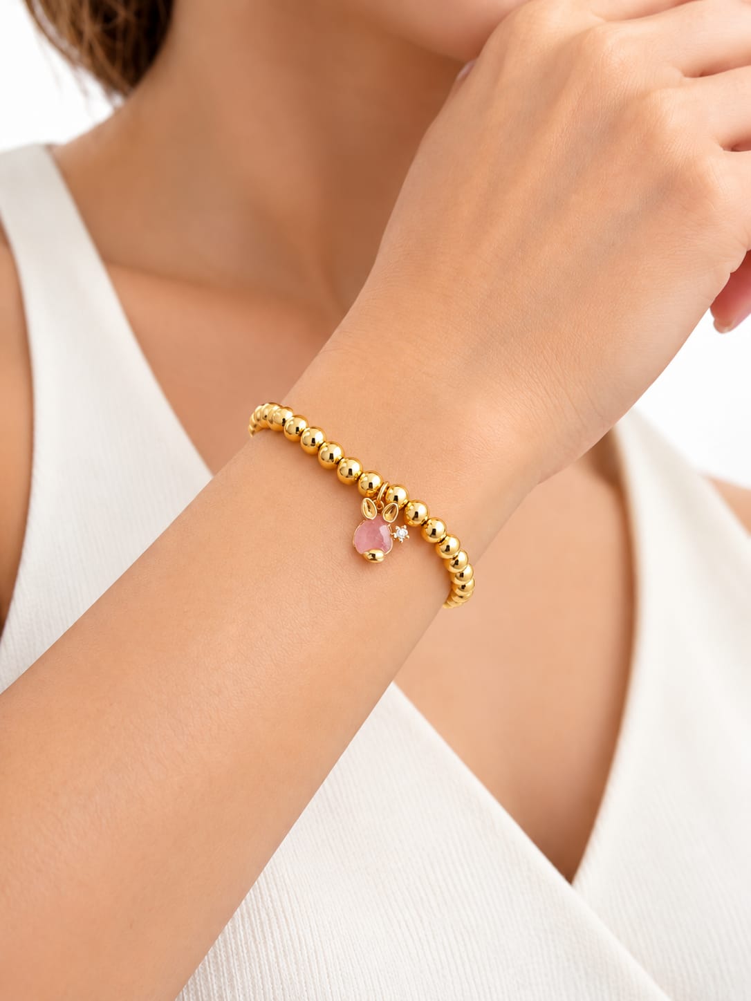 Pulsera Esferas con dije